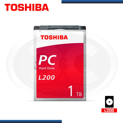 DISCO DURO 2.5" TOSHIBA L200 1TB 5400 RPM, 128MB, SATA 6GB/s, 9mm (MOD: HDWL110UZVA ) BOLSA
