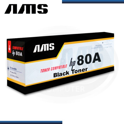 TONER AMS COMPATIBLE HP 80A BLACK CF280A