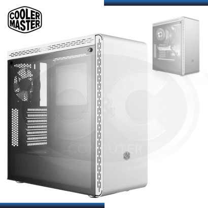 CASE COOLER MASTER MASTERBOX MS600 S/FUENTE | VIDRIO TEMPLADO | WHITE (PN: MCB-MS600-WGNN-S00 )