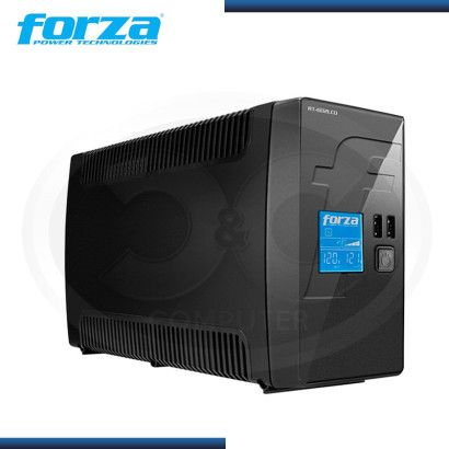 UPS FORZA RT-602 LCD 600VA / 360W 8 TOMAS 220V,