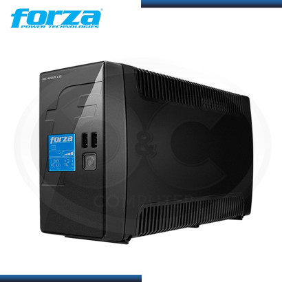 UPS FORZA RT-602 LCD 600VA / 360W 8 TOMAS 220V,