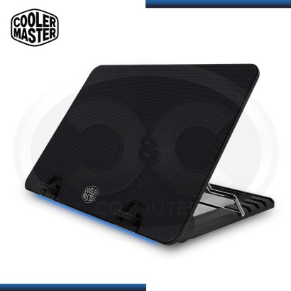 COOLER NOTEBOOK COOLER MASTER NOTEPAL ERGOSTAND IV | FAN 140MM | USB x4 | TIRA LED BLUE (PN: R9-NBS-E42K-GP )