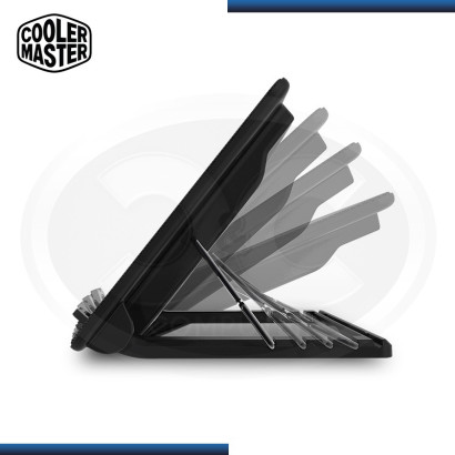 COOLER NOTEBOOK COOLER MASTER NOTEPAL ERGOSTAND IV | FAN 140MM | USB x4 | TIRA LED BLUE (PN: R9-NBS-E42K-GP )