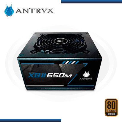 FUENTE PODER ANTRYX XBII 650M | 650W 80 PLUS BRONZE (PN: BTX-6501 )
