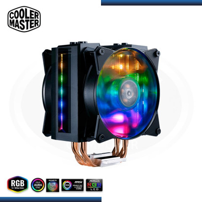 COOLER P/ CPU COOLER MASTER MASTERAIR MA410M / RGB / INTEL / AMD (PN: MAM-T4PN-218PC-R1 )