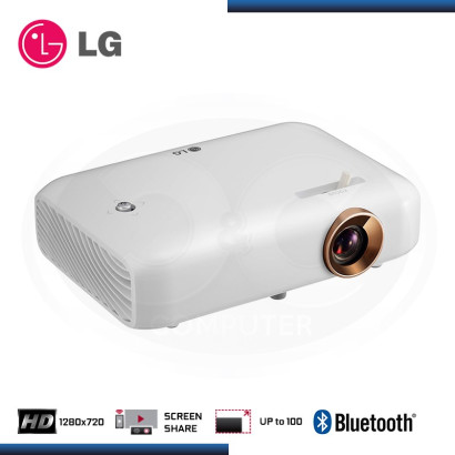 PROYECTOR LG PH550G 550 LÚMENES, 1280X720, HD, BLUETOOH CON BATERIA.
