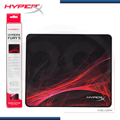 MOUSE PAD HYPERX FURY S PRO GAMING MEDIUM 360x300MM CON DISEÑO (PN:HX-MPFS-S-M)
