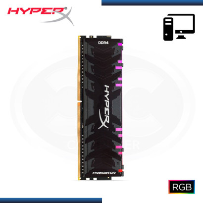 MEMORIA KINGSTON DDR4 8GB BUS 3000 MHZ HYPER X FURY BLACK RGB PREDATOR  HX430C15PB3A/8