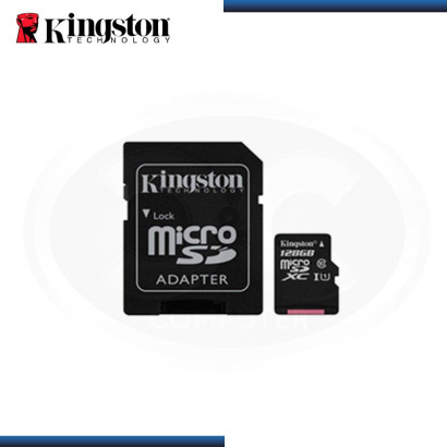 MEMORIA MICRO SDHC XC 128GB KINGSTON CLASE 10  (PN: SDCS/128GB )