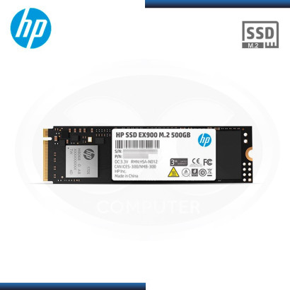 UNIDAD DE ESTADO SOLIDO HP EX900 500GB M.2 (2280) , PCI-E  GEN 3 X 4 NVME (PN:2YY44AA#ABL)