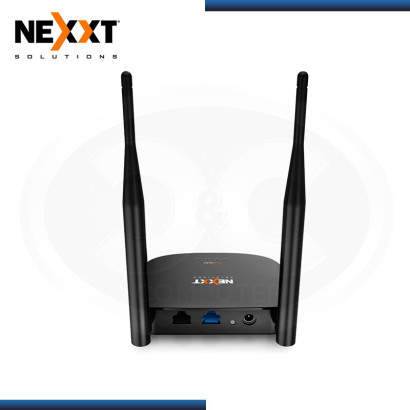 ROUTER WIRELESS NEXXT NYX 300 MBPS 2.4 GHZ | 2 PTOS RJ45 | 2 ANTENAS (N/P ARNEL304U1 )