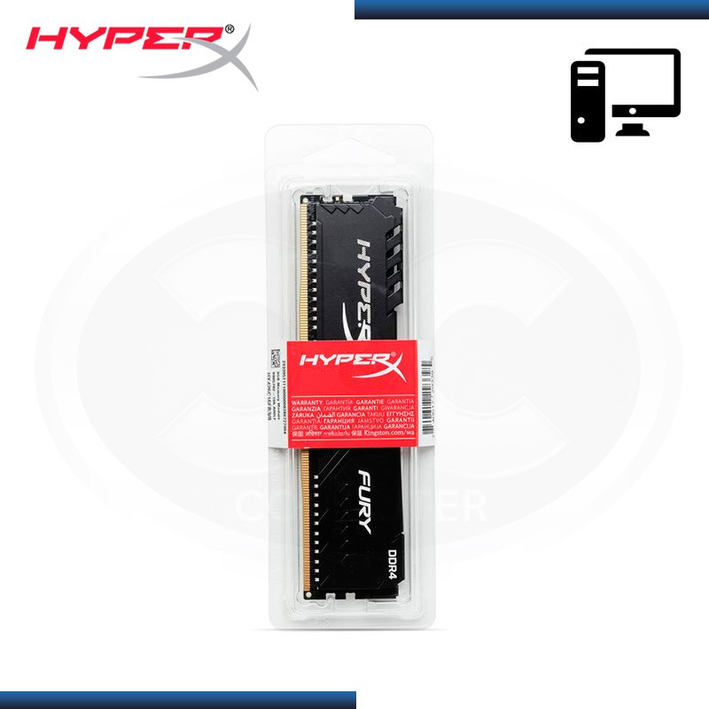 MEMORIA KINGSTON HYPER X FURY BLACK DDR4 8GB BUS 3200MHZ (N/P HX432C16FB3/8 )