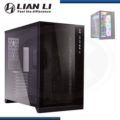 CASE LIAN LI PC-011 DYNAMIC BLACK | x3 FAN RGB | VIDRIO TEMPLADO x2 | USB-C (PN: G99.011DX.00 )