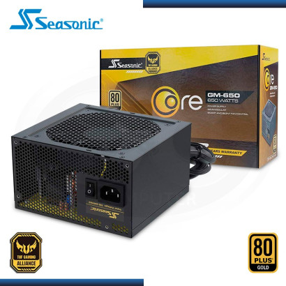 FUENTE PODER SEASONIC CORE GM 650W 80 PLUS GOLD | SEMI- MODULAR (N/P SSR-650LM )
