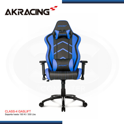 SILLAS GAMER AK-RACING PLAYER SERIES AZUL (PN: AK-K6014-BL)