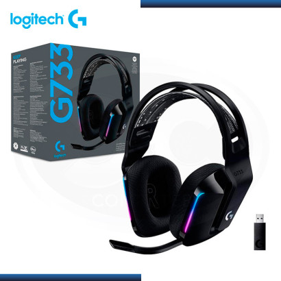 AUDIFONO C/MICROFONO WIRELESS LOGITECH G733 RGB | BLACK (PN 981-000863 )