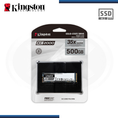 DISCO SOLIDO KINGSTON KC2000 | 500GB | M.2 | 2280 | PCIE NVME GEN 3.0 x4 (N/P SKC2000M8/500G )