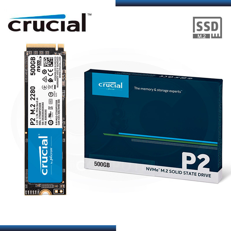 Disco rigido Crucial p2 1tb PCIe m.2 2280 SSD interno m.2 2280 m2 