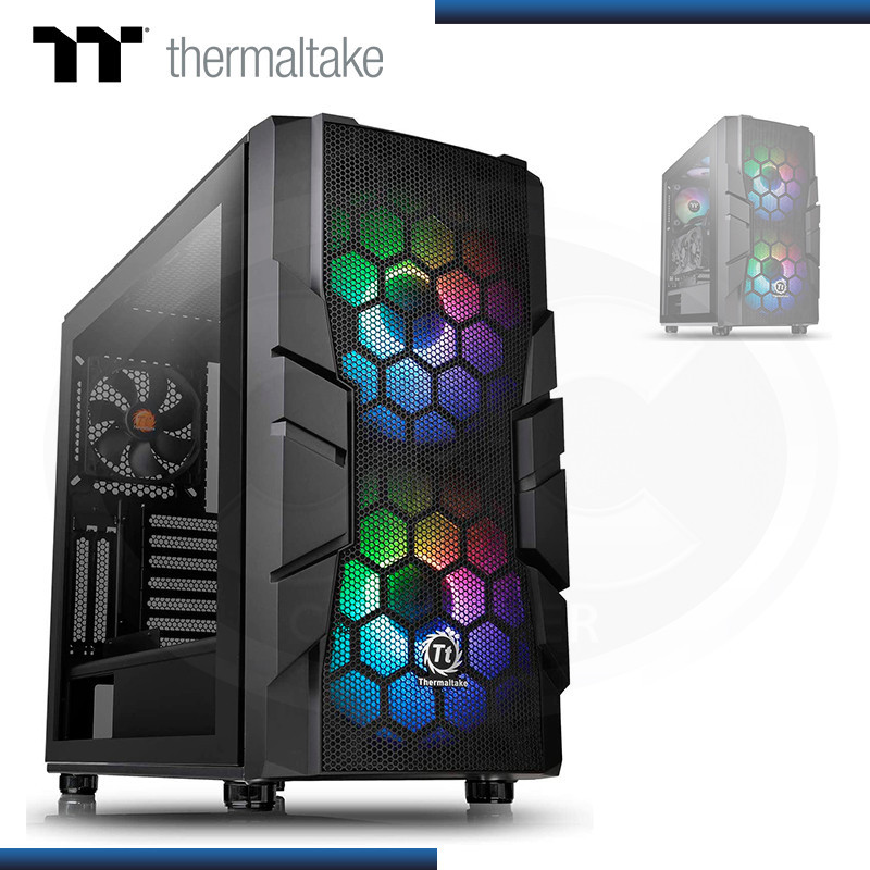 CASE THERMALTAKE COMMANDER C33 TG ARGB S/FUENTE USB 3.0 BLACK  (PN:CA-1N4-00M1WN-00)