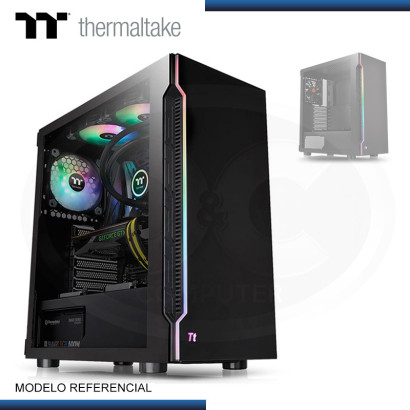 CASE THERMALTAKE H200 TG RGB SIN FUENTE VIDRIO TEMPLADO USB 3.0  (PN:CA-1M3-00M1WN-04)