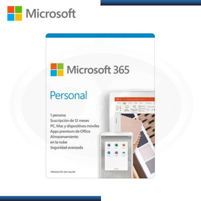 MICROSOFT OFFICE 365 PERSONAL 1 PC PC/ MAC ESPAÑOL  (N/P:QQ2-00008TP )