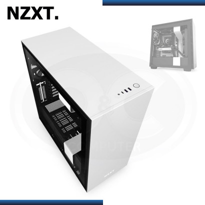 CASE NZXT H710 BLACK/WHITE S/FUENTE / VIDRIO TEMPLADO USB-C/ USB 3.1 / MID TOWER (N/P CA-H710B-W1)