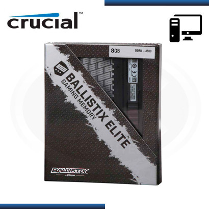 MEMORIA CRUCIAL BALLISTIX ELITE DDR4 8GB BUS 3600 MHZ 1.35V, MOD:BLE8G4D36BEEAK