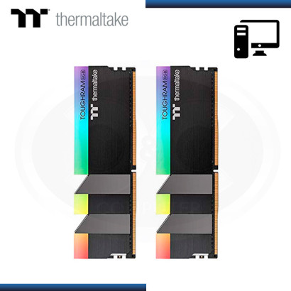 MEMORIA THERMALTAKE TOUGHRAM RGB | BLACK | 16GB (2x8GB) DDR4 3600 MHZ (PN: R009D408GX2-3600C18B )
