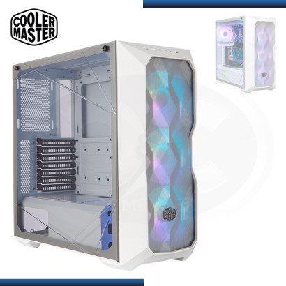 CASE COOLER MASTER MASTERBOX TD500 MESH ARGB WHITE SIN FUENTE VIDRIO TEMPLADO USB 3.2/USB 2.0 (PN: MCB-D500D-WGNN-S01)