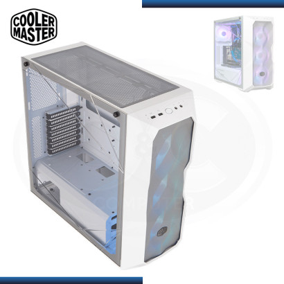 CASE COOLER MASTER MASTERBOX TD500 MESH ARGB WHITE SIN FUENTE VIDRIO TEMPLADO USB 3.2/USB 2.0 (PN: MCB-D500D-WGNN-S01)