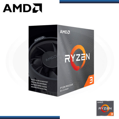 PROCESADOR AMD RYZEN 3 3100 3.6GHZ 18MB 4CORE AM4 (PN:100-1000000284BOX)