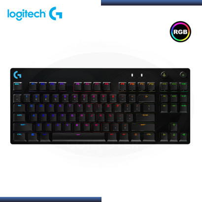 TECLADO LOGITECH PRO RGB SIN NUMERICO USB BLACK (PN: 920-009388)