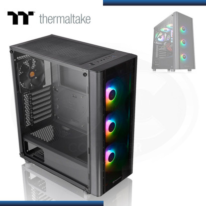 CASE THERMALTAKE VERSA V250 TG ARGB SIN FUENTE VIDRIO TEMPLADO BLACK USB 3.0/USB 2.0 (PN:CA-1Q5-00M1WN-00)