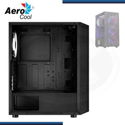 CASE AEROCOOL HIVE ARGB SIN FUENTE VIDRIO TEMPLADO USB 3.0/USB 2.0 (PN:4710562755909)