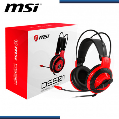 AUDIFONO MSI DS501 GAMING CON MICROFONO BLACK (PN:S37-2100921-SV1)