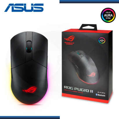 MOUSE ASUS ROG PUGIO II RGB BLUETOOTH 2.4 GHZ BLACK (PN:90MP01L0-BMUA00)