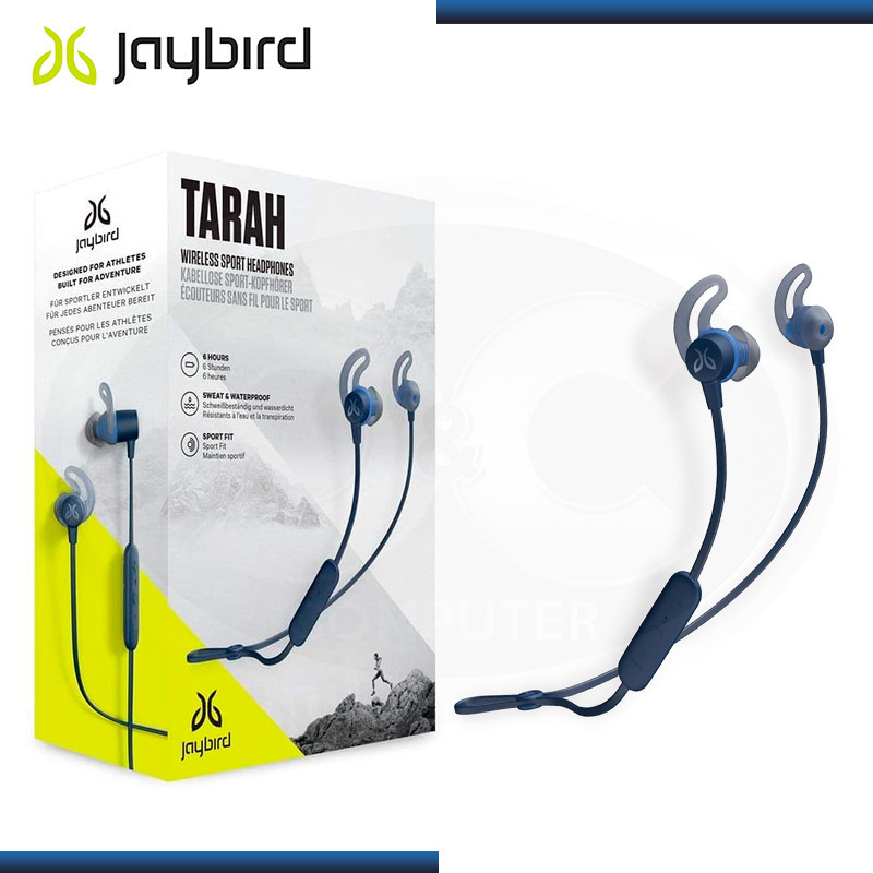 AUDIFONOS JAYBIRD TARAH WATERPROOF BLUETOOTH CON MICROFONO BLUE (PN:985-000711)