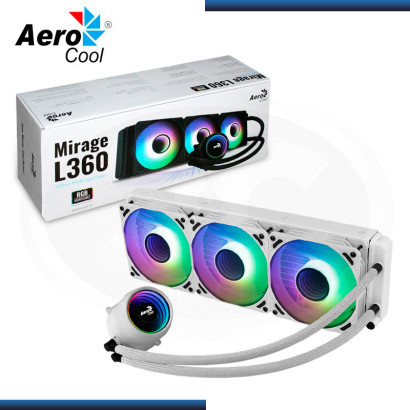 AEROCOOL MIRAGE L360 ARGB WHITE REFRIGERACION LIQUIDO AMD/INTEL (PN:4710562759167)
