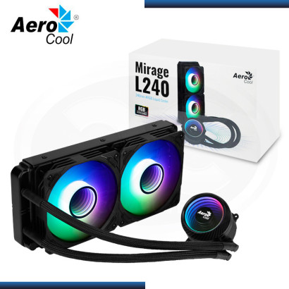 AEROCOOL MIRAGE L240 ARGB BLACK REFRIGERACION LIQUIDO AMD/INTEL (PN:4710562755992)