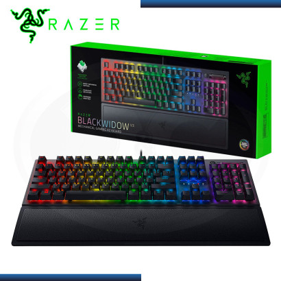 TECLADO RAZER BLACKWIDOW V3 MECANICO SWITCH YELLOW CHROMA (PN:RZ03-03541900-R3M1)