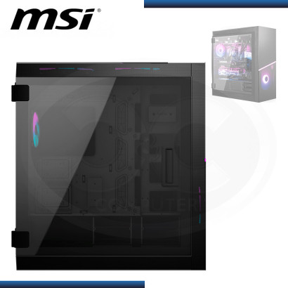 CASE MSI MPG SEKIRA 500X BLACK SIN FUENTE VIDRIO TEMPLADO FAN ARGB USB 3.2 (PN:MSI SEKIRA 500X)