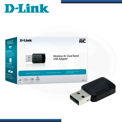 ADAPTADOR USB WIFI D-LINK DWA-171 AC600 DUAL BAND