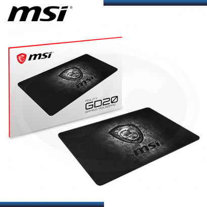 PAD MOUSE MSI AGILITY GD20 GAMING BLACK 320x220x5mm (PN:J02-VXXXXX4-EB9)