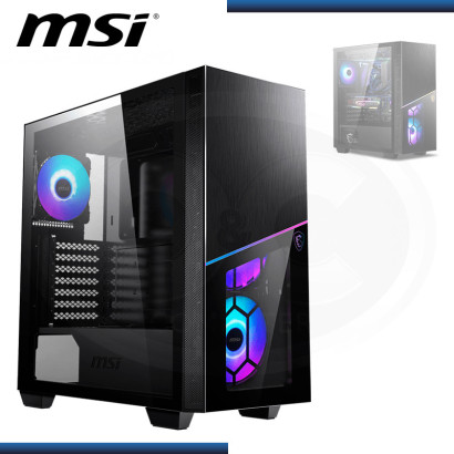 CASE MSI MPG SEKIRA 100R BLACK ARGB SIN FUENTE VIDRIO TEMPLADO USB 3.2 (PN:MSI SEKIRA 100R)