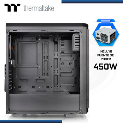 CASE THERMALTAKE V100 MID TOWER + FUENTE 450W USB 3.0/USB 2.0 (PN:CA-3K7-45M1NU-00)