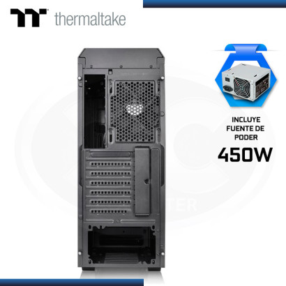 CASE THERMALTAKE V100 MID TOWER + FUENTE 450W USB 3.0/USB 2.0 (PN:CA-3K7-45M1NU-00)