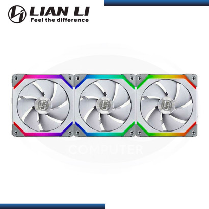 LIAN LI UNI FAN SL120 ARGB WHITE 3 EN 1 COOLER PARA CASE (PN:UF-SL120-3W)