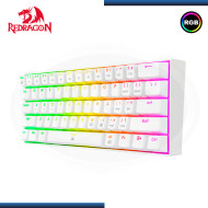 TECLADO REDRAGON DRAGONBORN K630W-RGB WHITE MECANICO 60% SWITCH BROWN