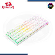 TECLADO REDRAGON DRAGONBORN K630W-RGB WHITE MECANICO 60% SWITCH BROWN