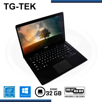 LAPTOP TG-TEK TGL1401-BK ATOM X5-Z8350 14.1"/4GB DDR3/EMMC 32GB/WIND 10 BLACK